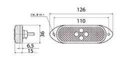 Seitenmarkierungsleuchte in Gelb