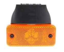 Gelbe LED-Seitenmarkierungsleuchte 24 V mit Halterung