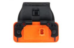 Gelbe LED-Seitenmarkierungsleuchte 24 V mit Halterung