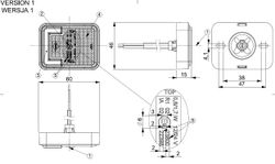 Neon-LED-Seitenmarkierungsleuchte mit Reflektor