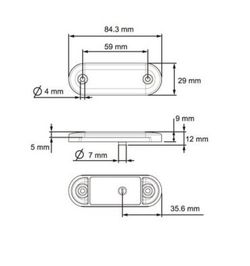 Luz De Posición LED Ámbar