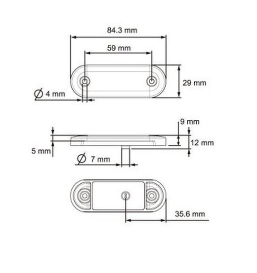 Luz De Posición LED Ámbar