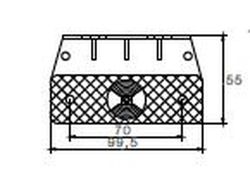Flatpoint Amber LED-Positionsleuchte mit Halterung