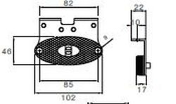 Flatpoint II Amber LED-Positionsleuchte mit 90°-Halterung
