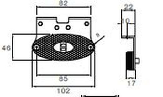 Flatpoint II Amber LED-Positionsleuchte mit 90°-Halterung