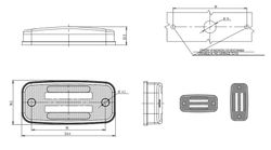 Luz De Posición LED Ámbar Lateral Con Intermitente