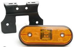 Luce di posizione a LED Unipoint color ambra con staffa
