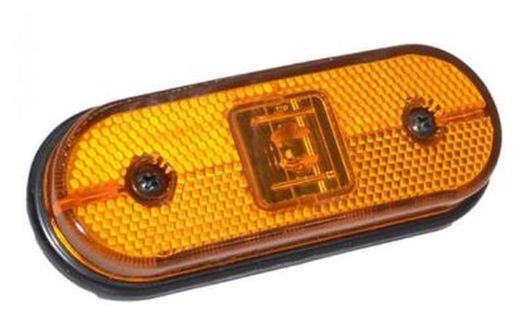 Luce di posizione a LED Unipoint color ambra con staffa