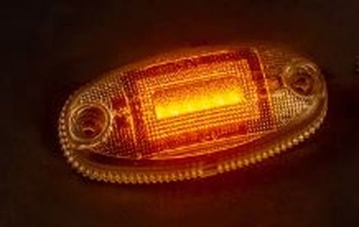 Feu de position à LED ambre, version foncée