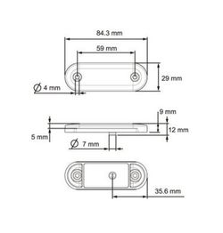 Luz De Posición LED Blanco Delantera