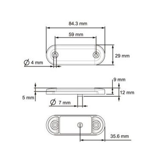 Luz De Posición LED Blanco Delantera