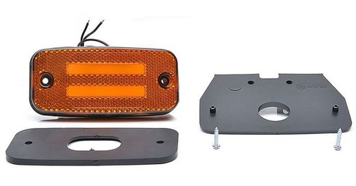 Seitenmarkierungsleuchte aus gelbem LED-Material