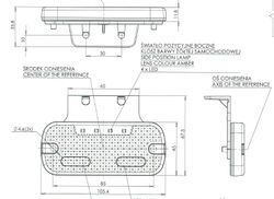 Universelle LED-Seitenmarkierungsleuchte mit Reflektor