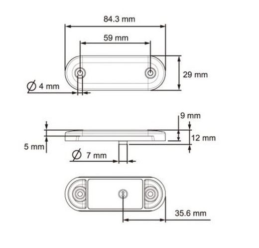 Luz De Posición LED Rojo