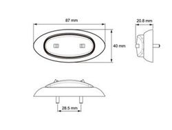 Luz De Posición LED Rojo
