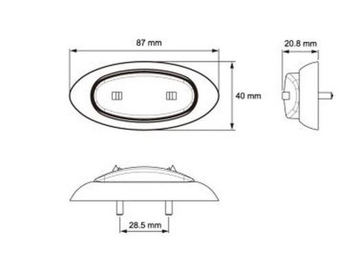 Luz De Posición LED Rojo