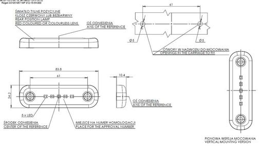 Luz De Posición LED Rojo