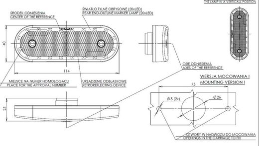 Luz De Posición LED Trasera