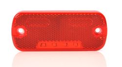 Luz de posición led trasera roja universal con reflectante