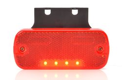 Luz de posición led trasera roja universal con reflectante