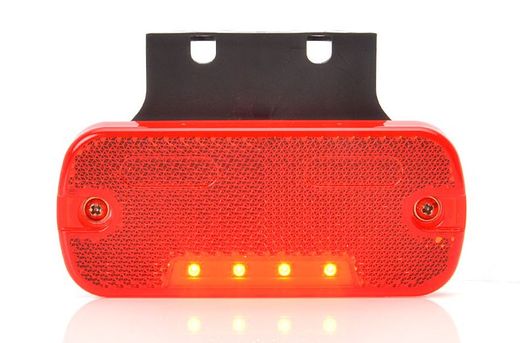 Luz de posición led trasera roja universal con reflectante