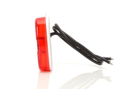 Luz de posición led trasera roja universal con reflectante