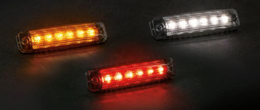 Luz de posición trasera led blanca 12-36v versión dark