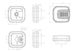 Multifunktions-LED-Frontleuchte rechts/links