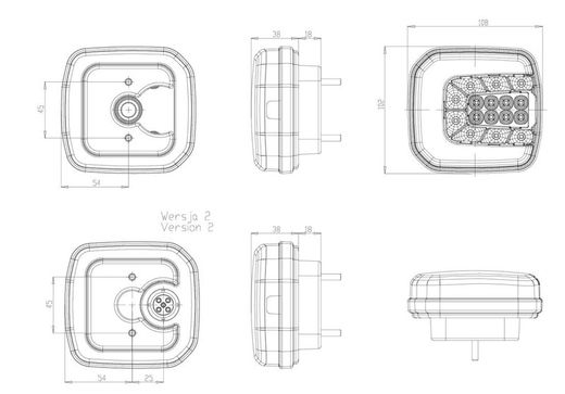 Multifunktions-LED-Frontleuchte rechts/links