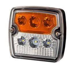 Luce anteriore a LED multifunzione a base stretta con indicatore di direzione