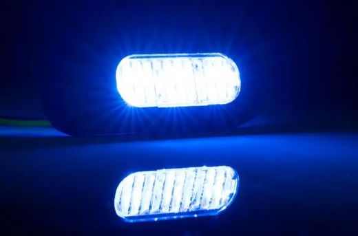 Luz Estroboscópica De 3 LEDs Azul