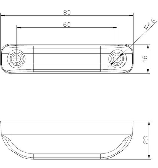 Gelbe LED-Positionsleuchte FT-013ZLED - Fristom