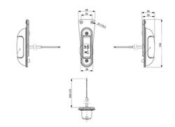 Luz gálibo LED blanco/rojo con soporte LD2165 - Horpol