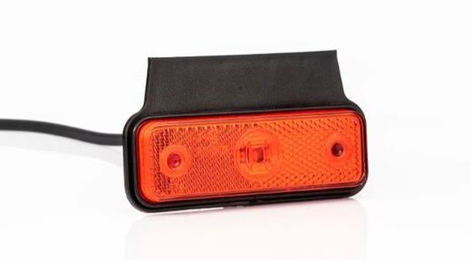 Luz Gálibo Roja LED Con Soporte Angular Y Cable