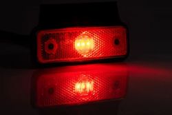 Luz Gálibo Roja LED Con Soporte Angular Y Cable