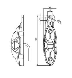 Luz de posición LED blanco, rojo y ámbar FT-038ILED - Fristom