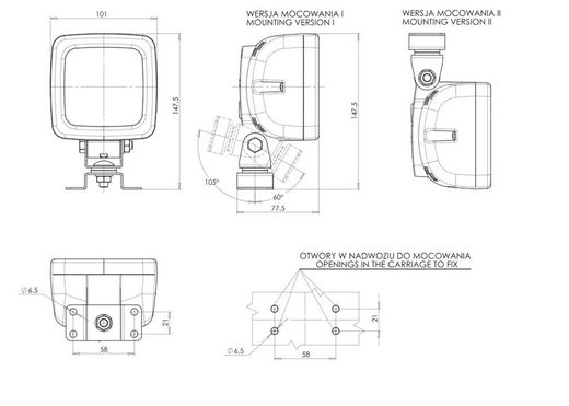 Luz LED De Marcha Atrás