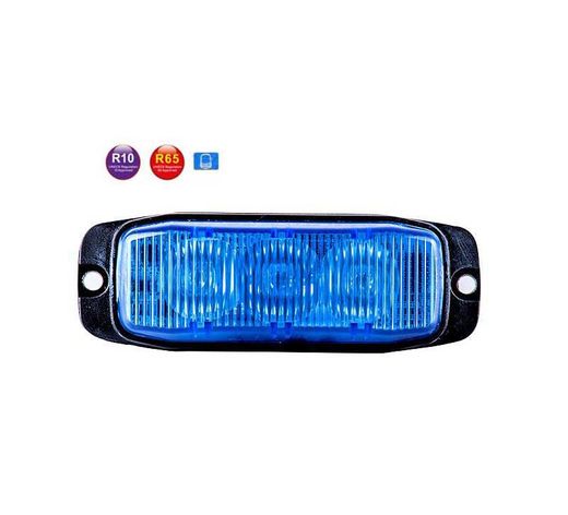 Luz estroboscópica de advertencia 3 leds azul (R65) 47-0039