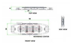 Luz estroboscópica de advertencia slim 4xleds 47-0037