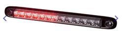 Multifunktionales LED-Rücklicht mit drei Funktionen: Pos/Re/Di.