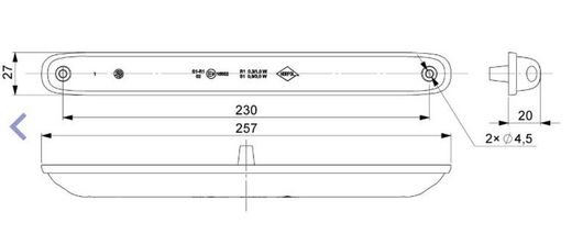 Luz Trasera Multifunción Led Roja Posición-Freno