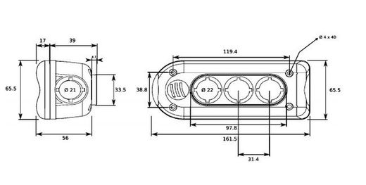 Atlas Classic 3-Tasten-Plattformsteuerung - Erhel-Erhel Hydris Verkabelung