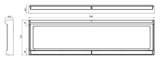 Kennzeichenhalterung mit LED-Beleuchtung 12-24 V