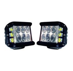 Pack de 2 faros de trabajo cuadrados con 9 LEDS FT-061