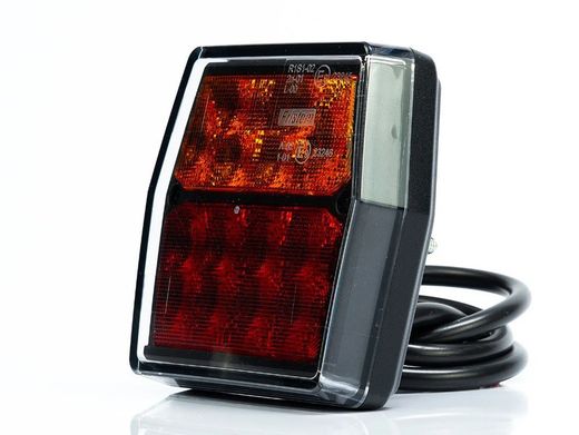 Piloto trasero de LED con posición, freno, dirección y luz de matrícula 12v FT-222TLED - Fristom