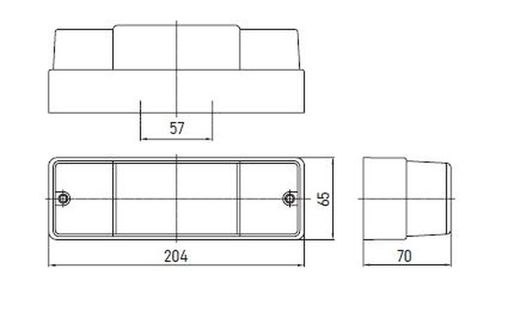 Gelbe/weiße/rote Kontrollleuchte mit 4 Funktionen