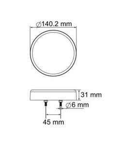 Piloto Antiebla Y Marcha Atrás LED