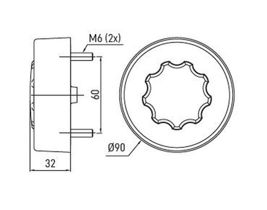 LED-Nebelscheinwerfer 12/24 V