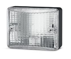 Weißer Pilot-Sockel mit Rückfahrscheinwerfer