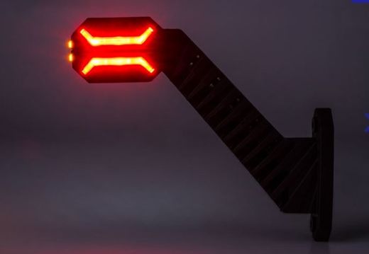 Piloto Cuerno Led Izquierdo Con 3 Funciones - Modelo Dragon